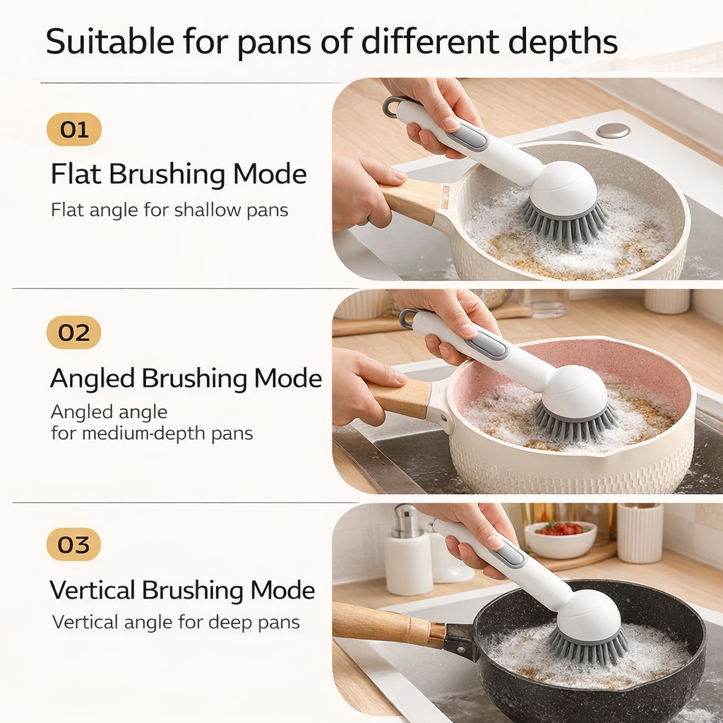Lustra-Vivacosh® Auto-Dispensing Multi-Function Dish Brush