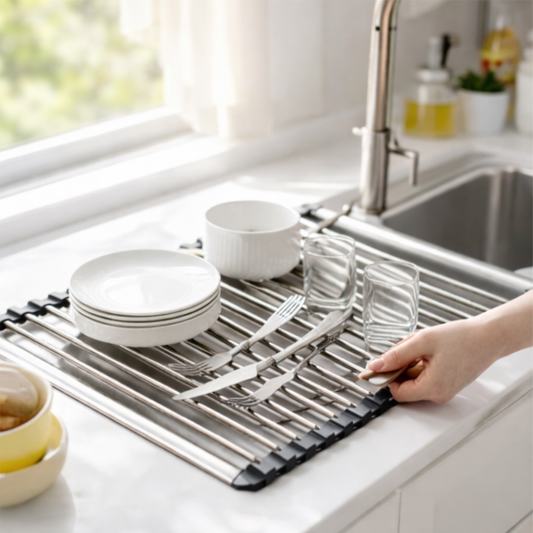 Lustra-Vivacosh® Foldable Sink Drying Rack–Space-Saving Kitchen Essential