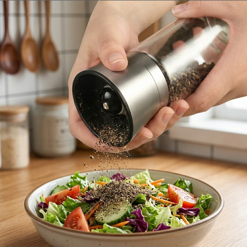 Lustra-Vivacosh® Adjustable Spice Grinder – Fresh Grind for Better Flavor
