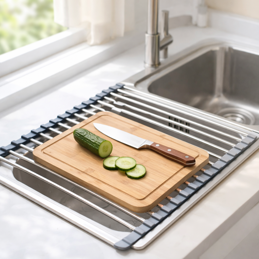 Lustra-Vivacosh® Foldable Sink Drying Rack–Space-Saving Kitchen Essential