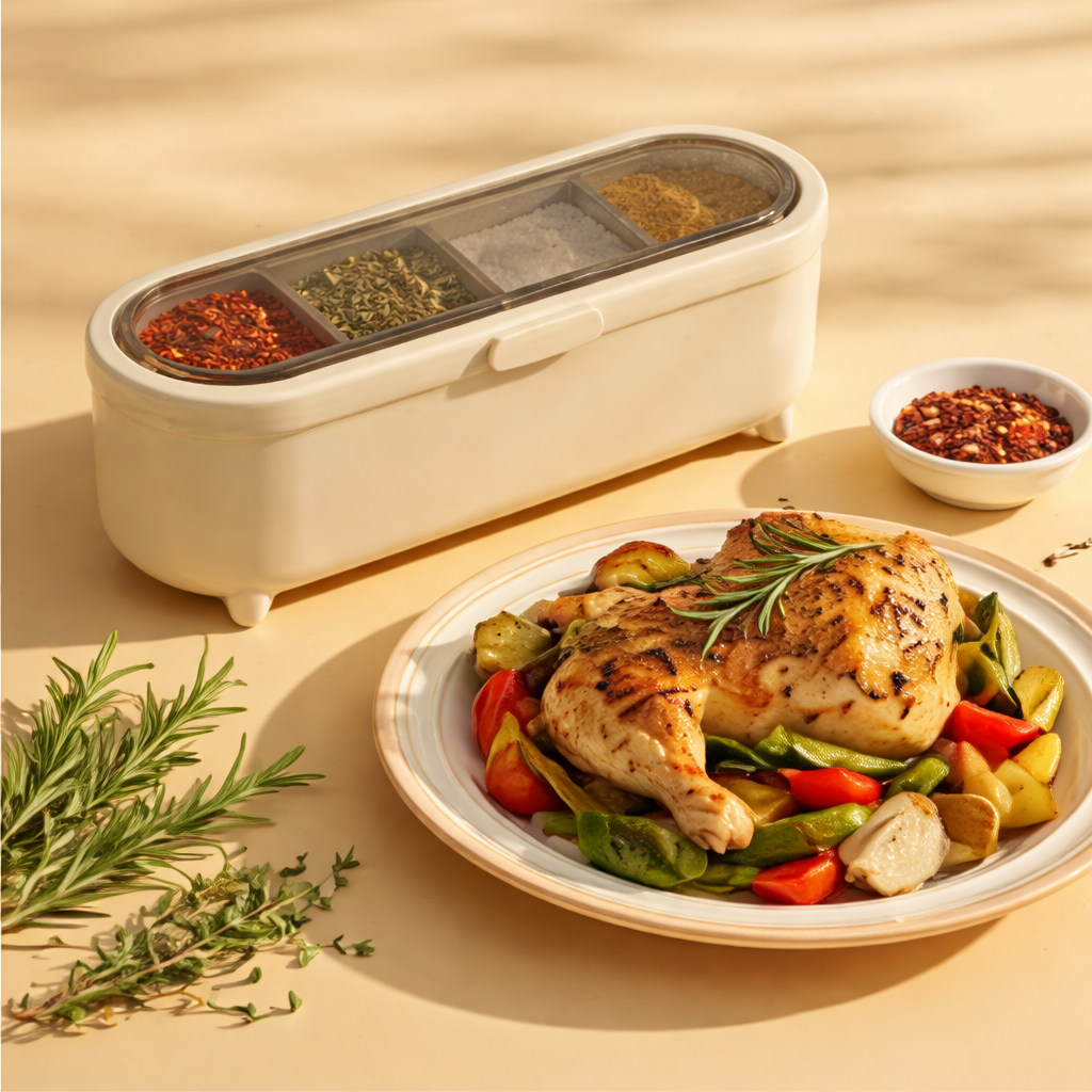 Lustra-Vivacosh® Multi-Compartment Seasoning Box