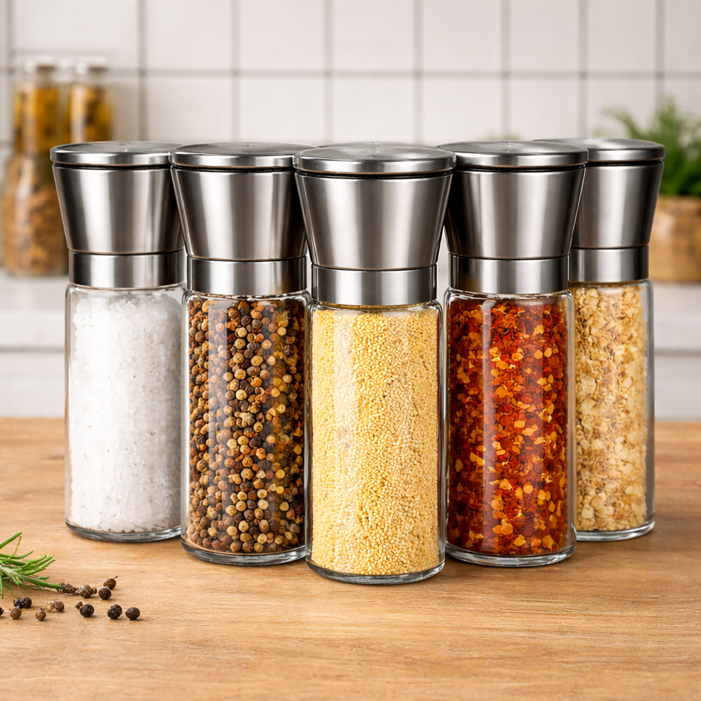 Lustra-Vivacosh® Adjustable Spice Grinder – Fresh Grind for Better Flavor